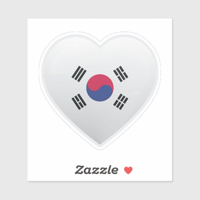 Korea Love Flag  (Sheet)