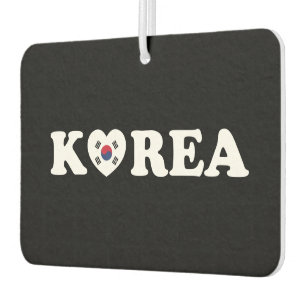 Korea Love Heart Flag Air Freshener