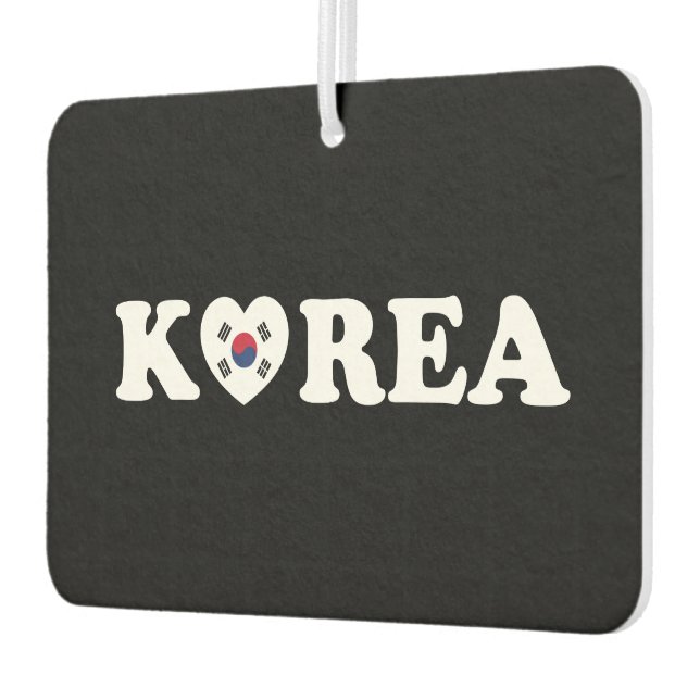 Korea Love Heart Flag Air Freshener (Left)