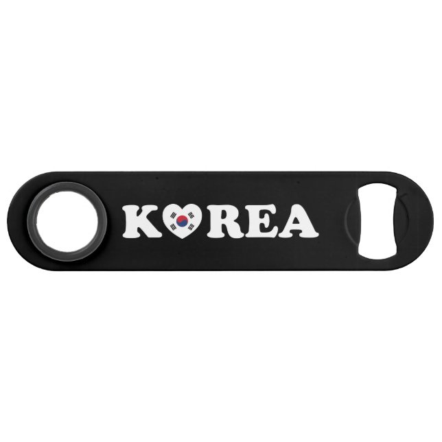 Korea Love Heart Flag Bar Key (Front (Horizontal))