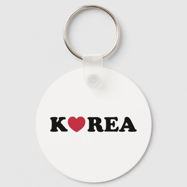 Korea Love Heart Keychain (Front)