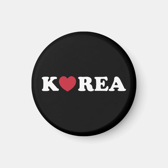 Korea Love Heart Magnet (Front)