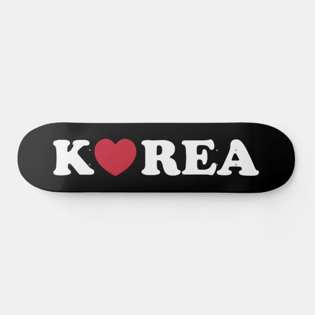Korea Love Heart Skateboard (Horz)