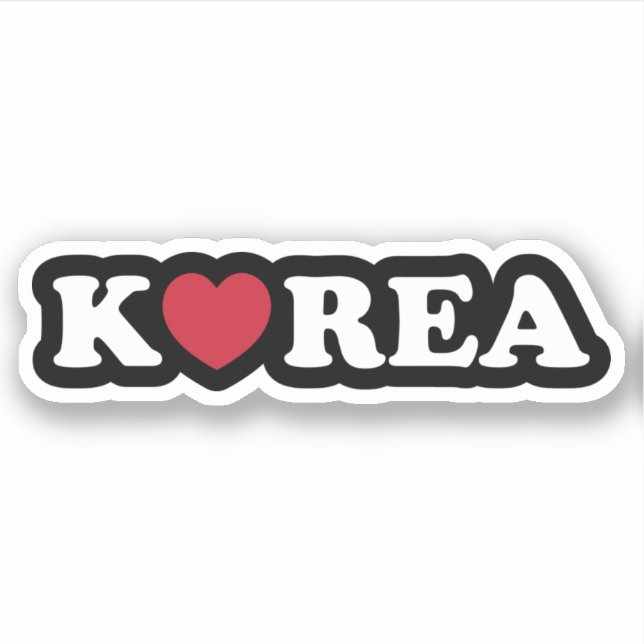 Korea Love Heart Sticker (Front)