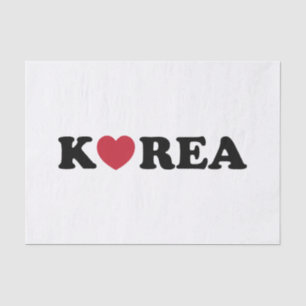 Korea Love Heart Tissue Paper