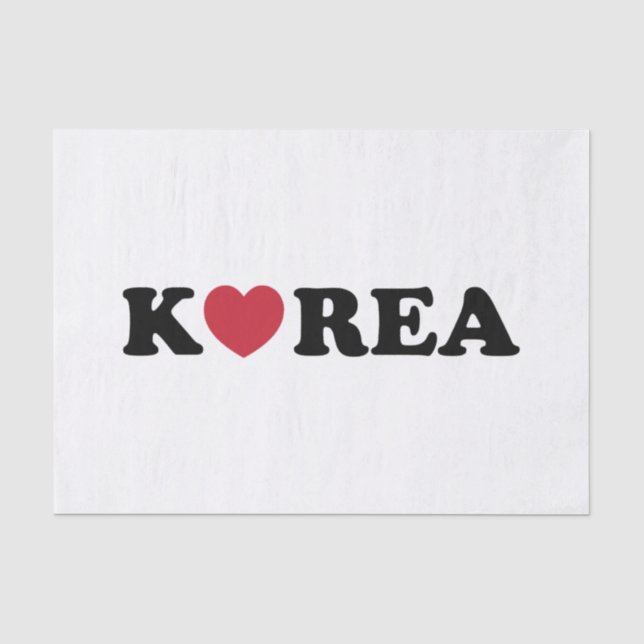 Korea Love Heart Tissue Paper (Front)