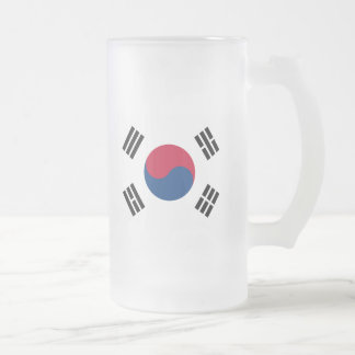 korea south frosted glass beer mug