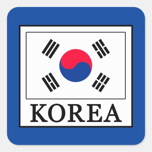 Korea Square Sticker (Front)