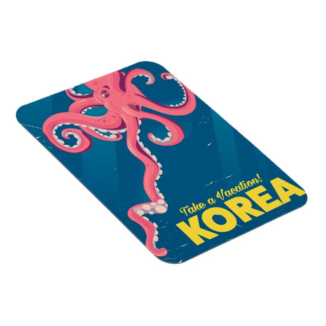 Korea Vacation poster Magnet (Right Side)