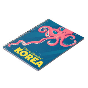 Korea Vacation poster Notebook
