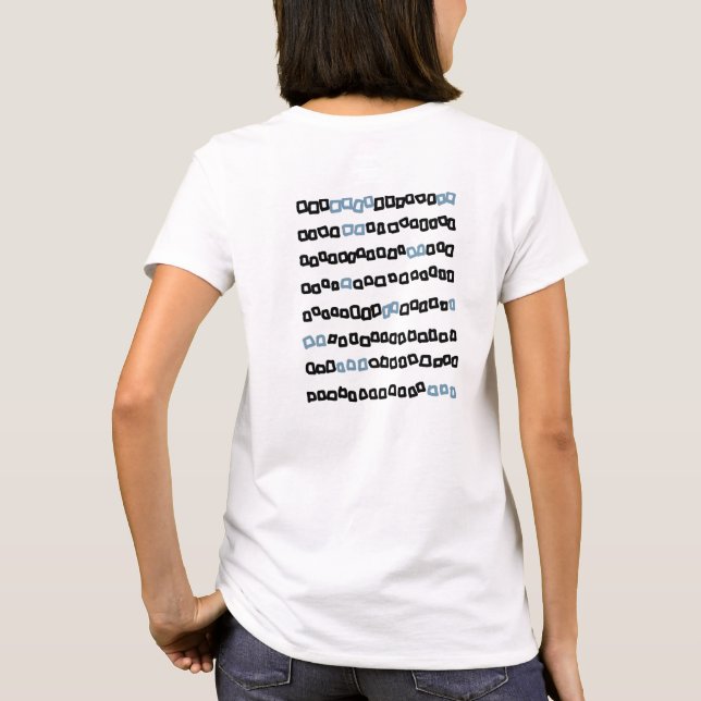 Korean alphabet Women's T-shirts (Back)