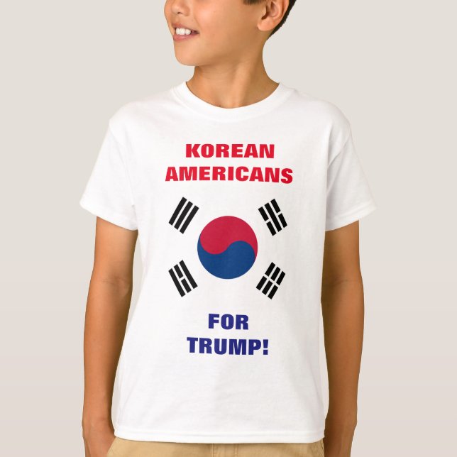 KOREAN AMERICANS FOR TRUMP! T-Shirt (Front)