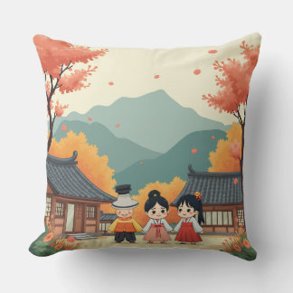 Korean Autumn Thanksgiving pillow