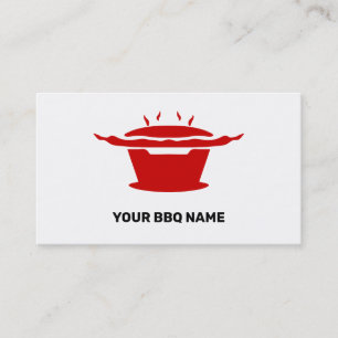 Korean BBQ (고기구이) Sign Foodie Minimalistic  Business Card