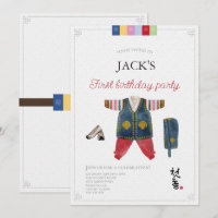 Korean boy Hanbok Dol Janchi the first birthday 