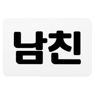 Korean Boyfriend 남친 Namchin   Hangul Language Magnet