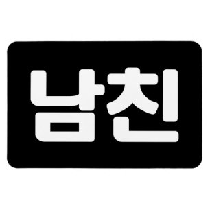 Korean Boyfriend 남친 Namchin Hangul Language Magnet