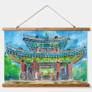Korean Buddhist Shrine Hanging Tapestry