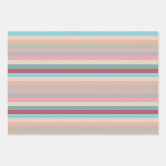 Korean Classic Colour Pattern Wrapping Paper Sheet (Front)