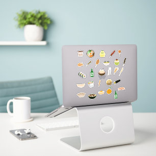 Korean Cuisine Cuties Sticker Sheet