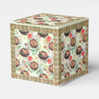 Korean Cuisine Pattern Favor Box