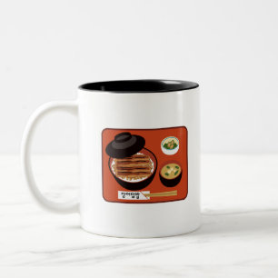Korean eel rice bowl set Two-Tone coffee mug