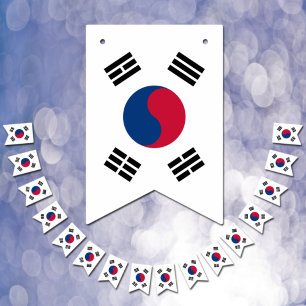 Korean Flag & Party South Korea Banners / Weddings