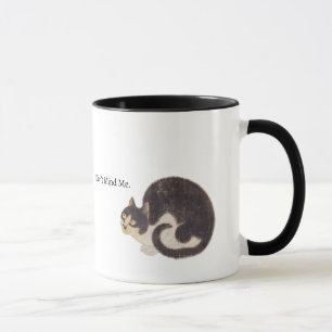 Korean Folk Art Funny Cat Mug