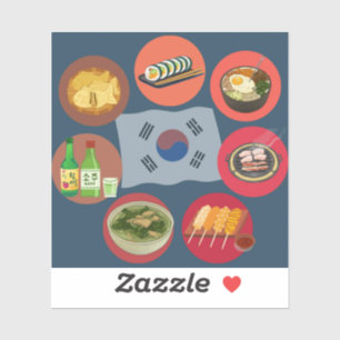 Korean food sticker