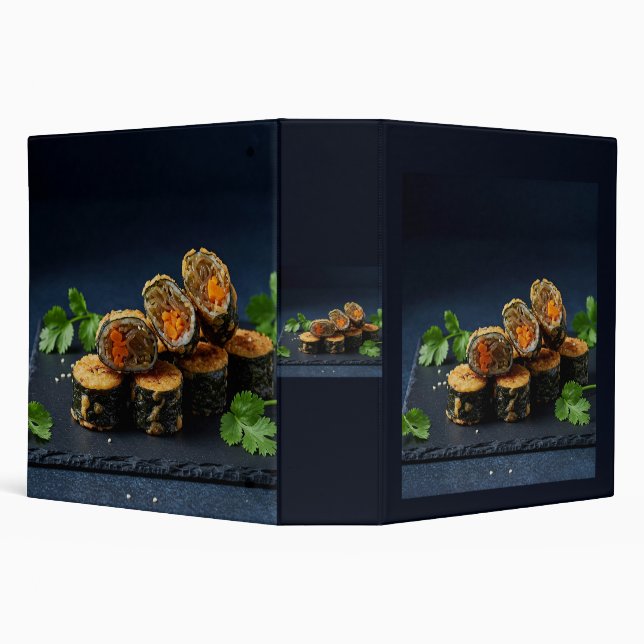 Korean Fried Seaweed Rolls (Kim Mari) Binder (Background)