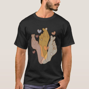 Korean He Sign K-Pop He Sign Korean Saranghae Fing T-Shirt