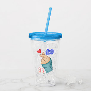 Korean Heart 2024 Acrylic Tumbler