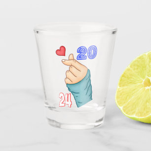 Korean Heart 2024 Shot Glass
