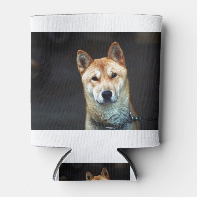 Korean Jindo Dog Can Cooler (Front)