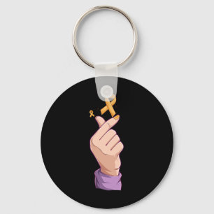Korean K Pop Costume Childhood Cancer Awareness Bo Keychain