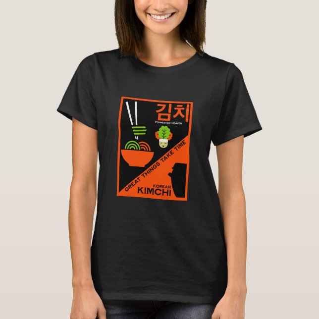 Korean Kimchi Kitchen Art T-Shirt (Front)