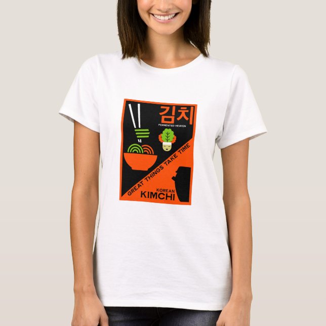 Korean Kimchi Kitchen Art T-Shirt (Front)