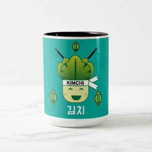 Korean Kimich Healthy Cabbage Food Probiotics  Apr Two-Tone Coffee Mug
