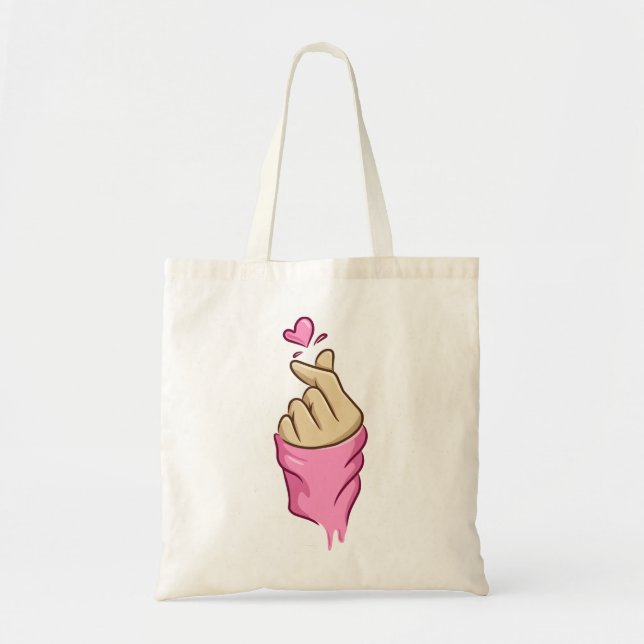 Korean love sign tote bag (Front)