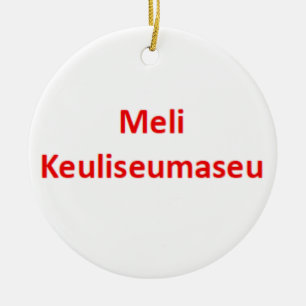 korean meli keuliseumaseu ceramic ornament