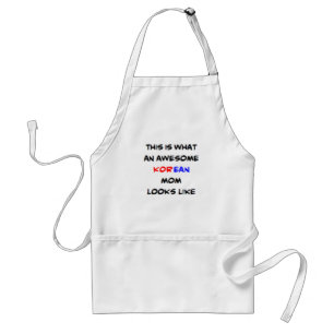 korean mom, awesome standard apron