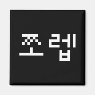 Korean Newb 쪼렙 Jjoleb   Hangul Language Magnet