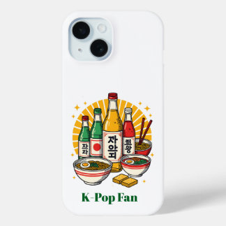 Korean Pop Culture Chest Print Printed Backpack Po iPhone 15 Case