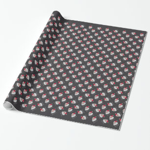 Korean Santa Wrapping Paper