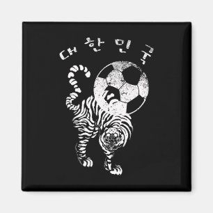 Korean Soccer For Red World Team Magnet