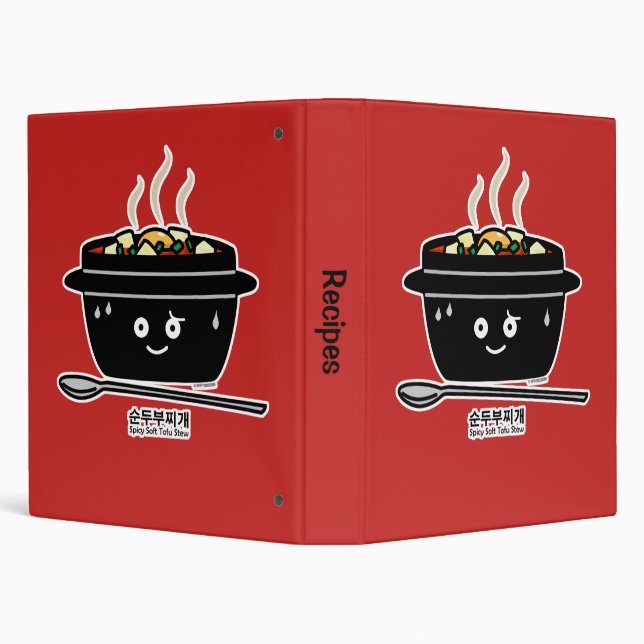 Korean Spicy soft Tofu Stew soup jjigae hot egg Binder (Background)