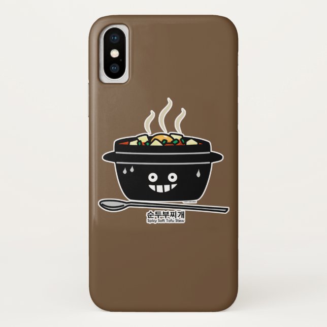 Korean Spicy soft Tofu Stew soup Sundubu jjigae Case-Mate iPhone Case (Back)