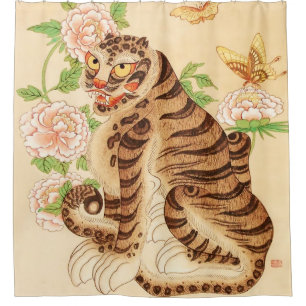 Korean Striped Tiger Vintage Minhwa