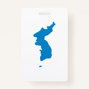 Korean Unification Flag Badge