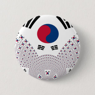 Korean Vibes: A Message of Peace 2 Inch Round Button